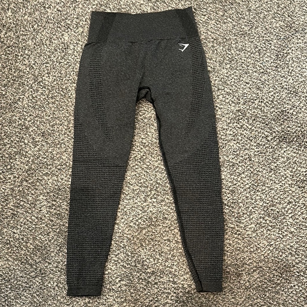 Gymshark Black Leggings Form-Fitting Athletic Wear